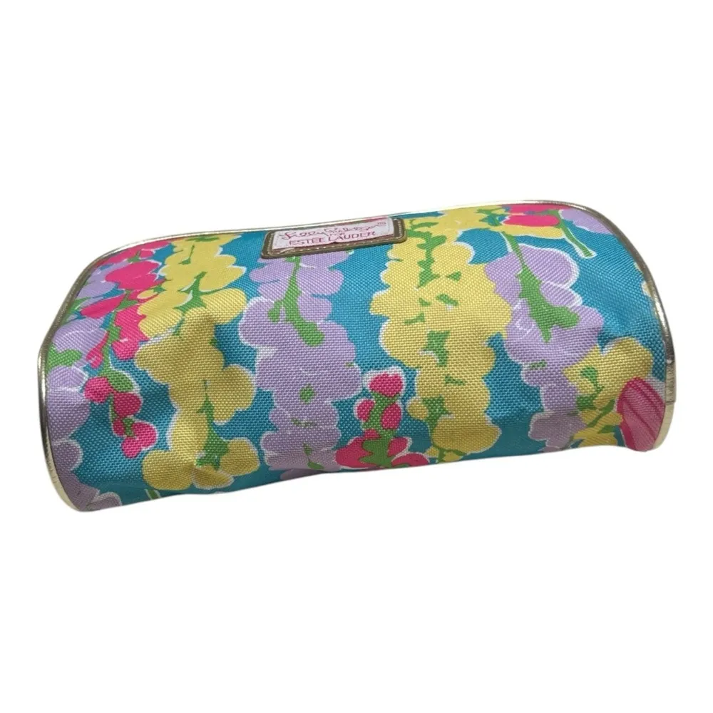 Lilly Pulitzer Estee Lauder Floral Cosmetic Bag - Image 5