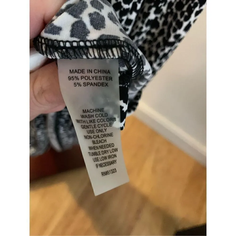 Chaus Animal print black and white maxi dress size M new Size M - Image 5