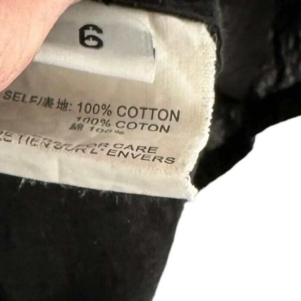 Thakoon Black Cotton Button Front Shirt Dress Size 6 - Image 4