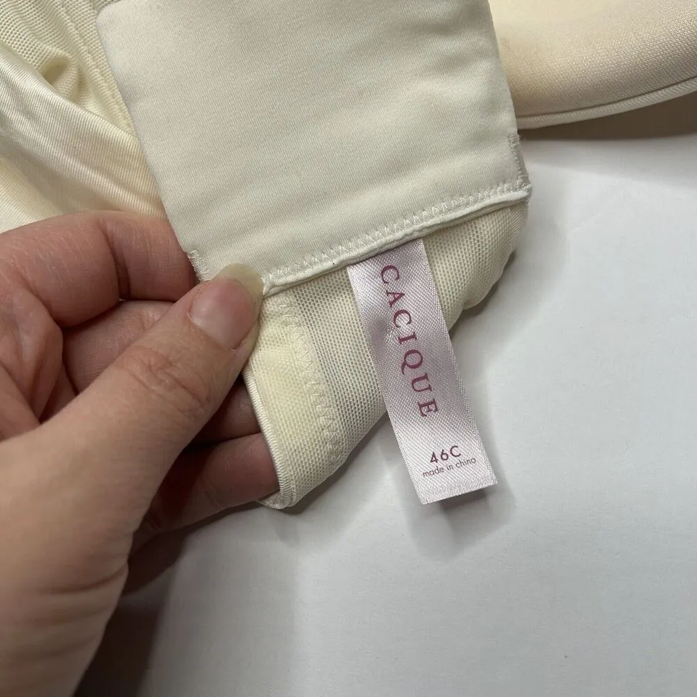 New Cacique Plunge Bra 46C Ivory - Image 8