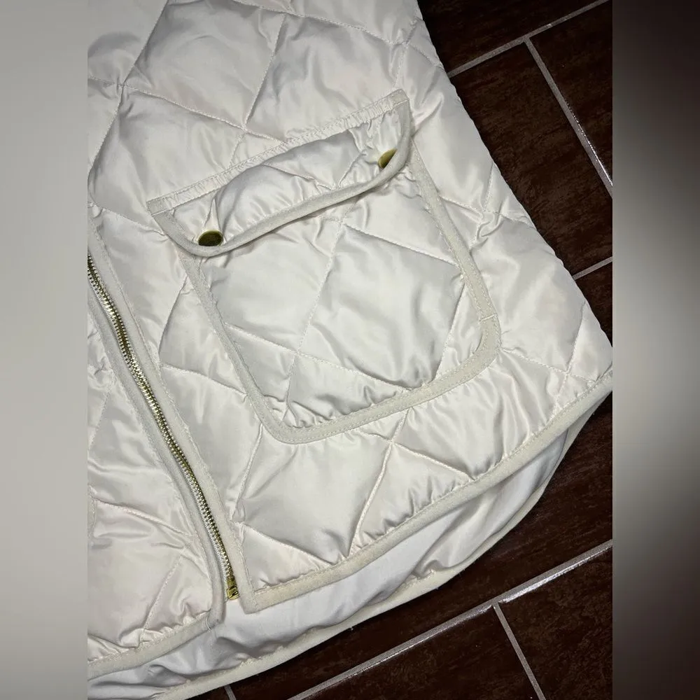 Woolrich Ivory duck down filled puffer vest sz Medium - Image 4