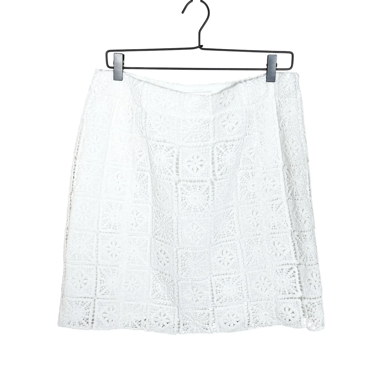 Favorite Daughter The Crochet Dream Mini Skirt Ivory White Size 14 NEW - Image 2