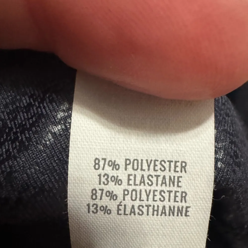 Black Faux Leather Leggings - Image 5