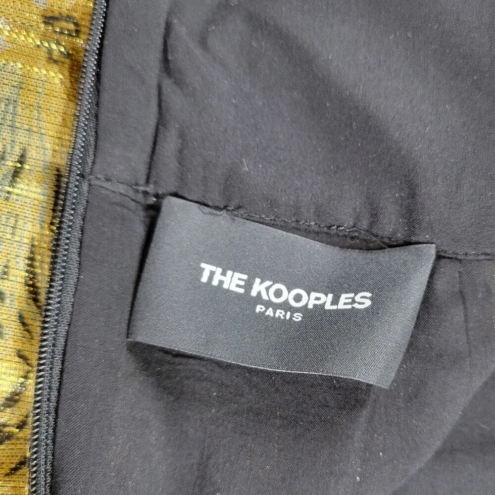 The Kooples Long Flowing Skirt Golden Motif 3 Highlight Gold As Seen On Sex/Lies - Image 2