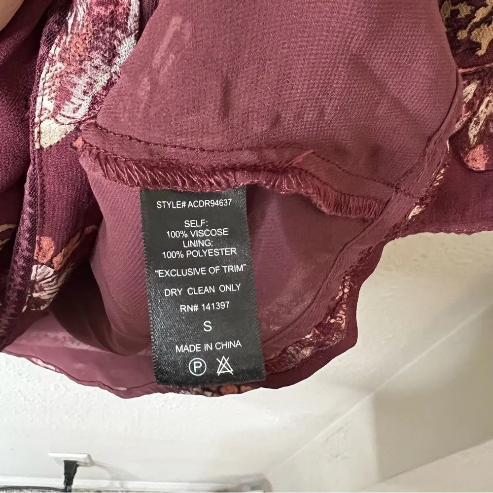 ATSR The Label Kirsten Floral Mini Dress A-Line Fit & Flare Size Small - Image 10