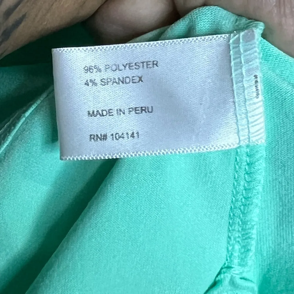 Lady Hagen Women’s Key Hole Neck Line w/Single Button - Mint Golf Polo - Size XL - Image 4