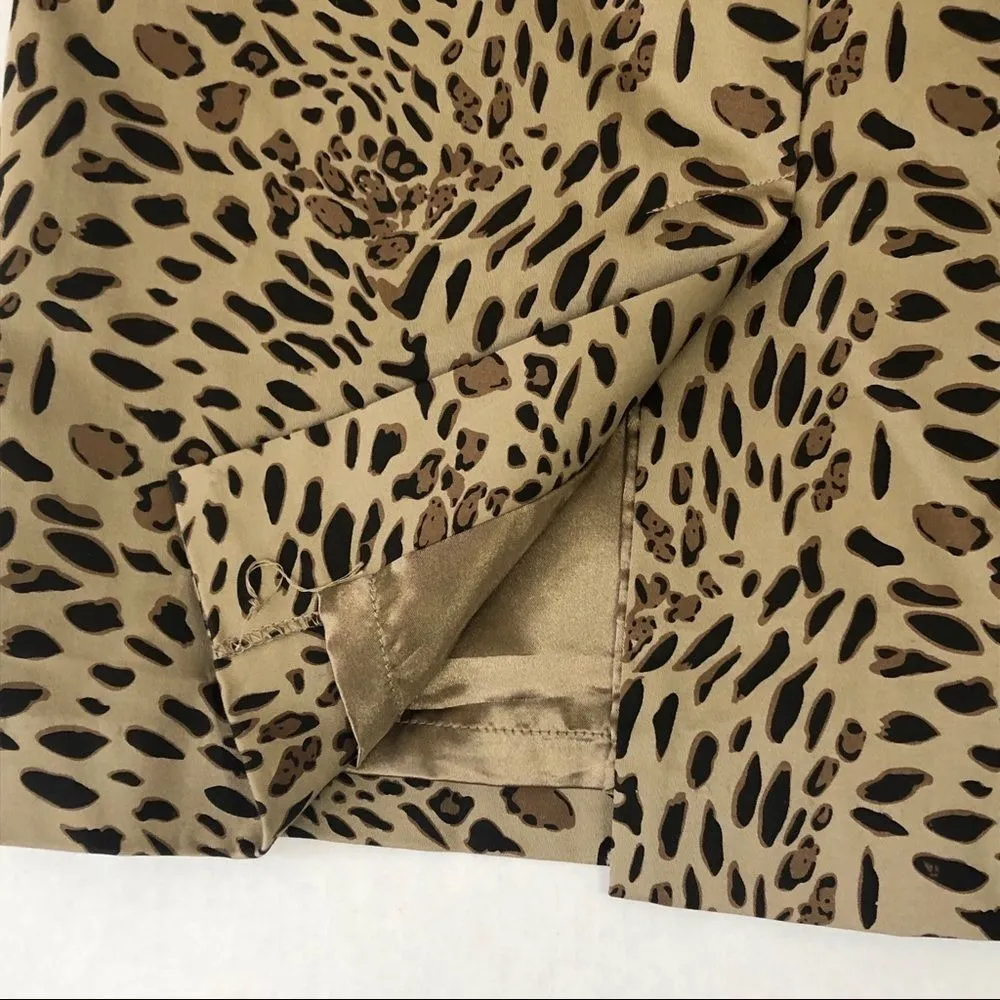 Terry Lewis Vintage Leopard Pencil Skirt - Image 4