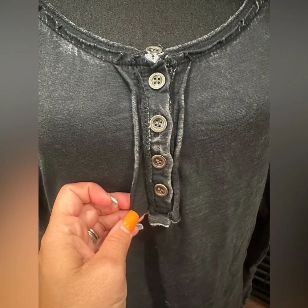 Soft Surroundings COBI Button Front Lace Shirt Large - Image 4