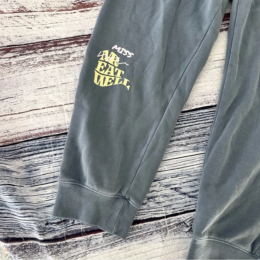 Mr. EatWell Wine Glass Sweatpants Blue Size XL - Image 3