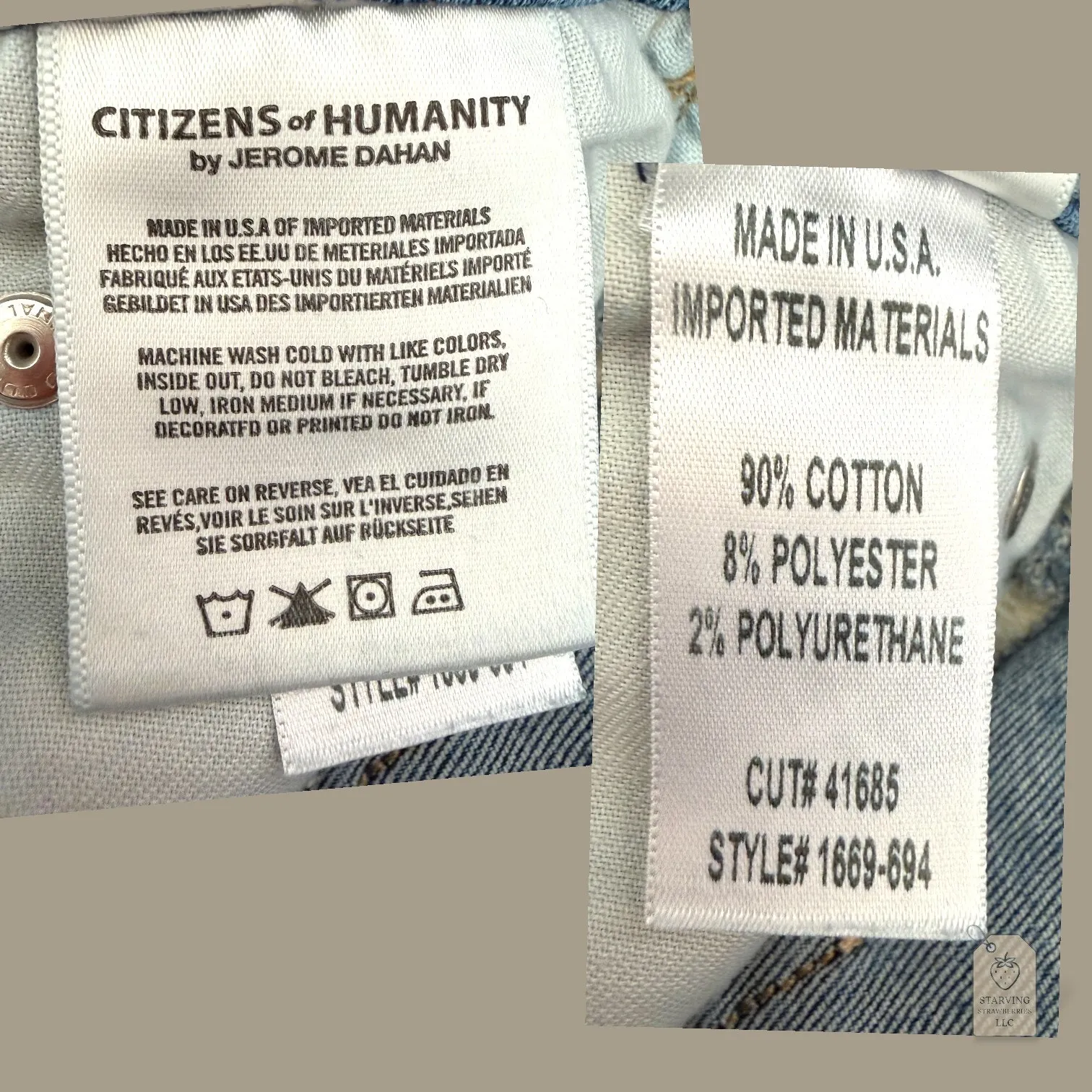 Citizens of Humanity Rocket High Rise Skinny Jeans 28 Full Length Distressed - Image 6