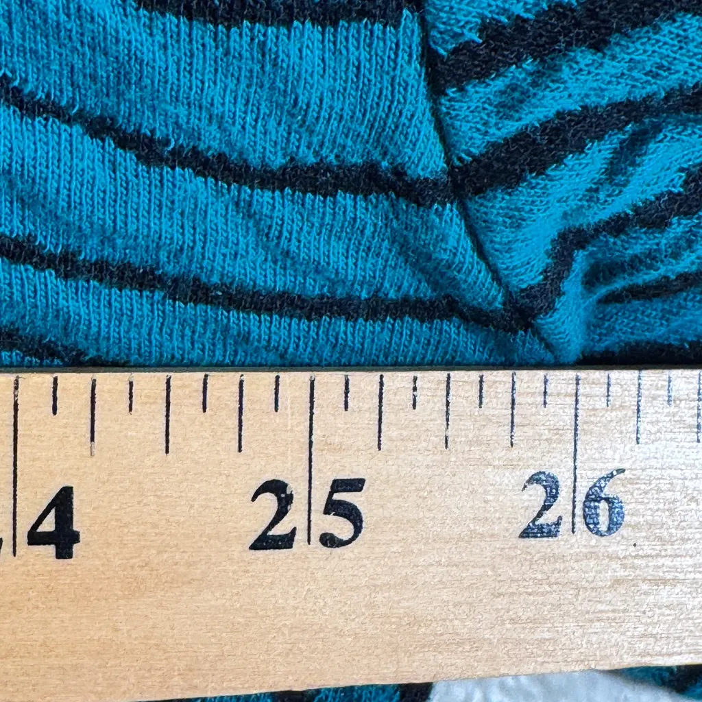 Komil Teal Green Black Sweater Womens XL Lagenlook Oversized Slouchy Artsy Blue - Image 5