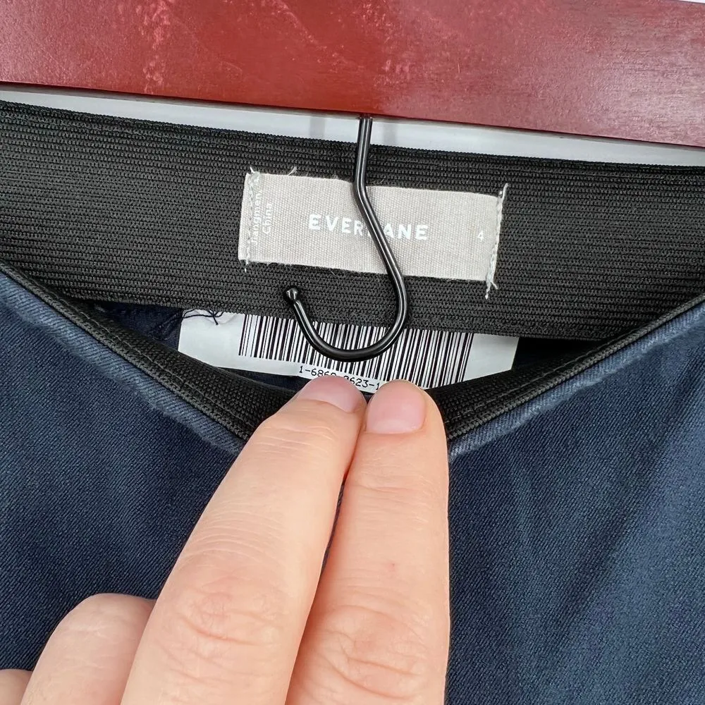 Everlane side zip navy stretch pants ankle‎ size 4 small - Image 6