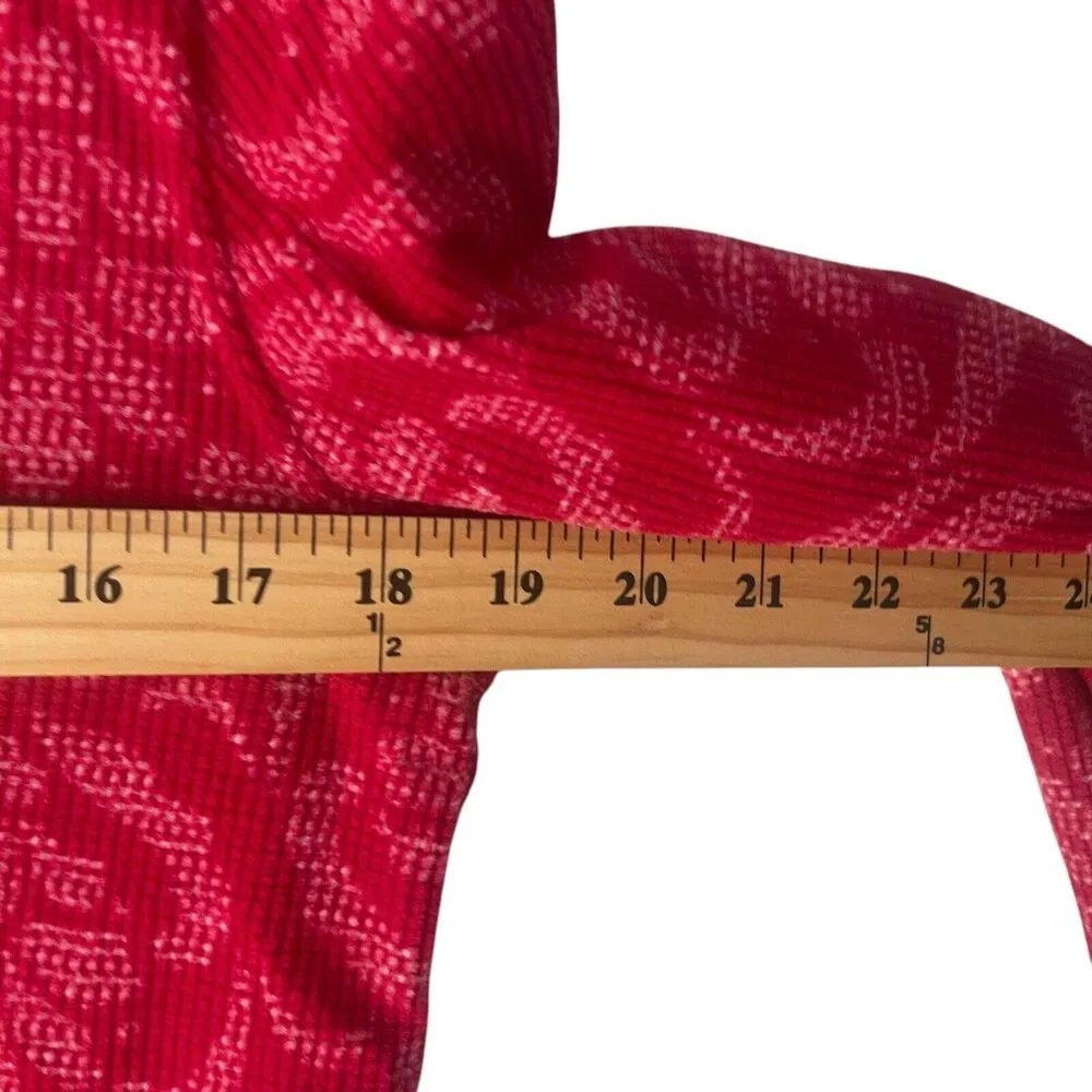 Charter Club Intimates Size Medium Red Thermal Soft Night Sleep Shirt Gown Dress - Image 8