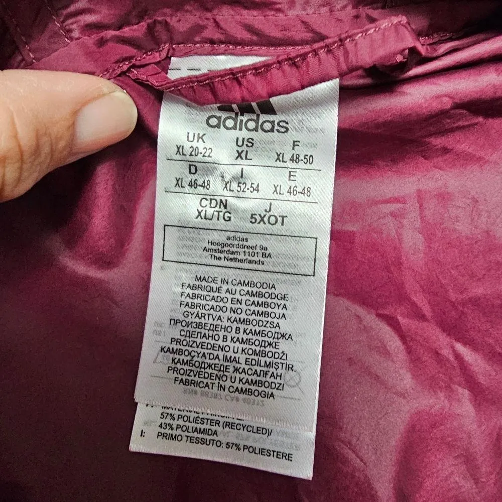 Adidas X Zoe Saldana Victory Crimson Hooded Windbreaker Size XL (20/22) - Image 9