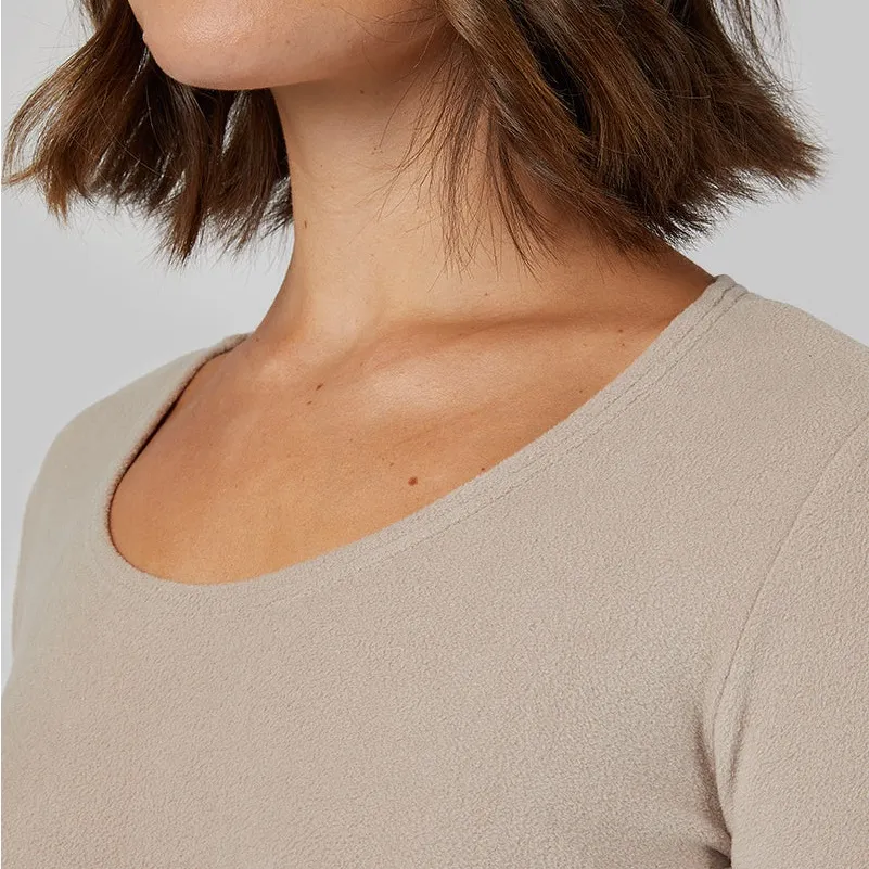 New 32 Degrees WOMEN'S HEAVYWEIGHT FLEECE BASELAYER SCOOP TOP‎ - Image 3