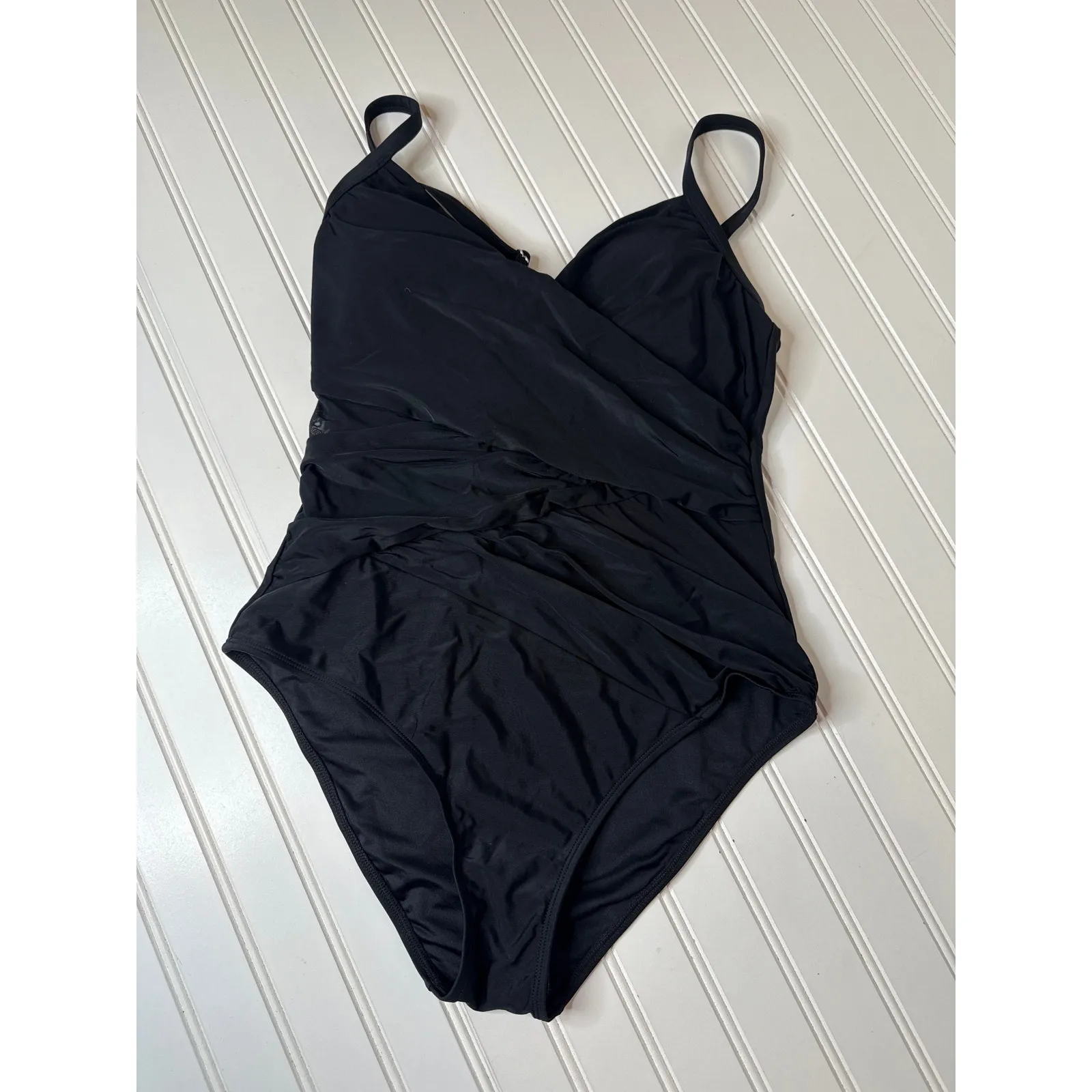 NWT Cupshe One Piece Swimsuits -Lace Unveiled & Black Mesh 1-PC Swim Bundle Sz L - Image 4