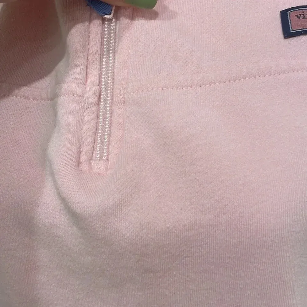 Vineyard vines light pink watermelon quarter zip - Image 13