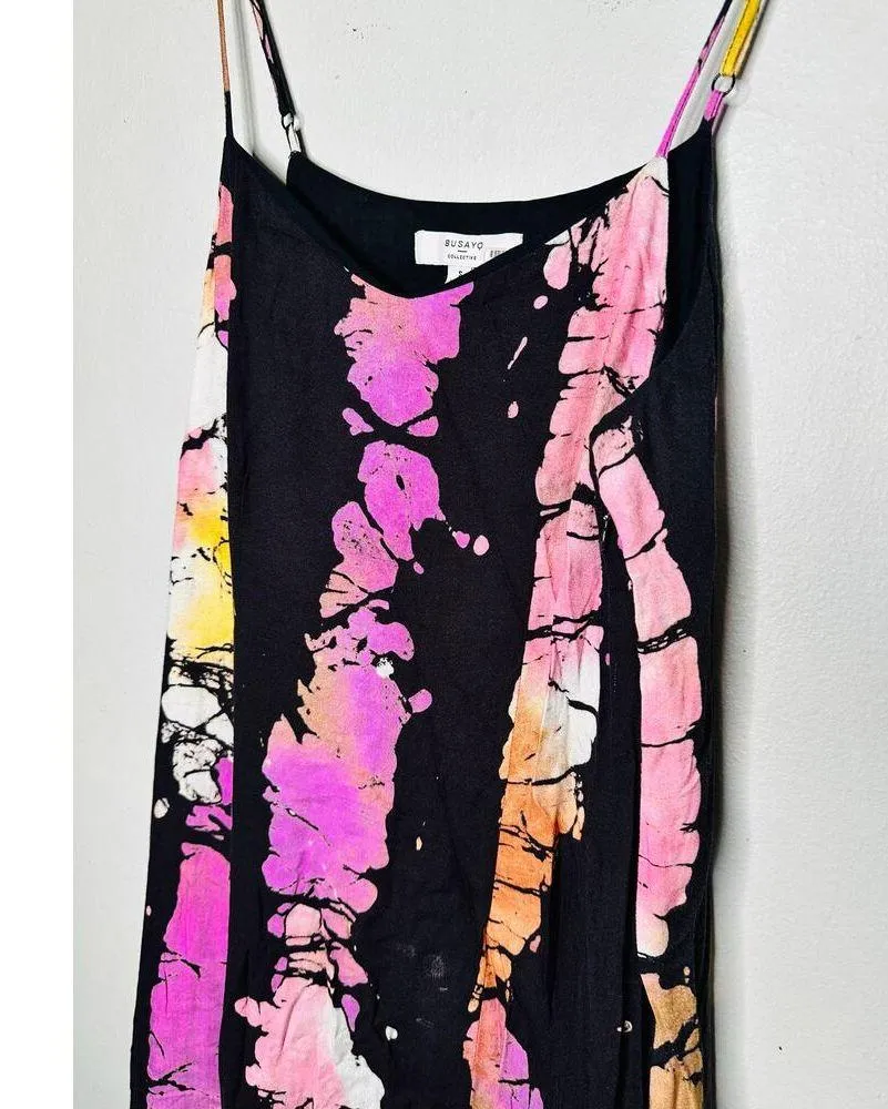 BUSAYO COLLECTIVE Black Pink Tie - Image 9