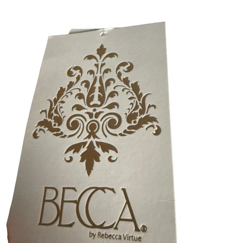 BECCA by Rebecca Virtue Playa Textured Collared Wrap Shirtdress Cover-Up Size L - Image 6