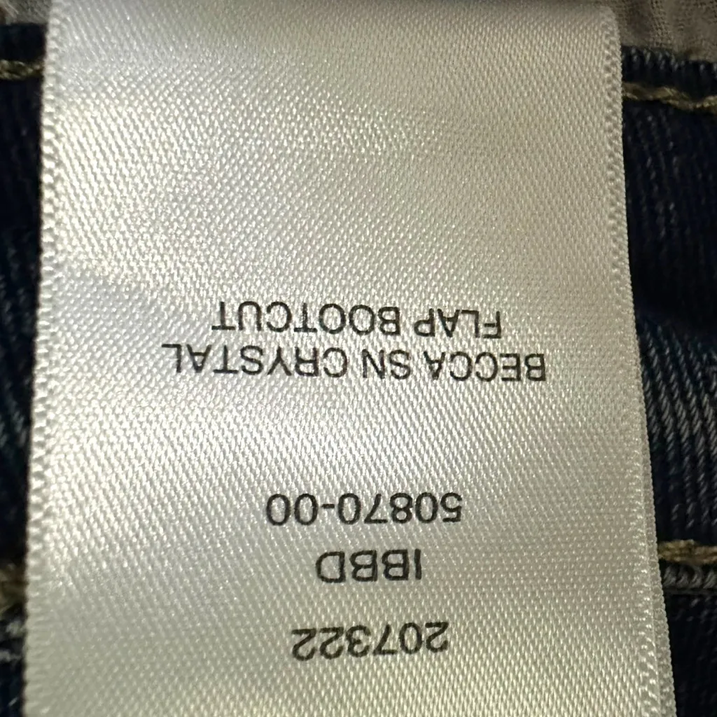 True Religion Becca SN Crystal Bootcut Jeans in Dark Glacial Size 29 Y2K - Image 13