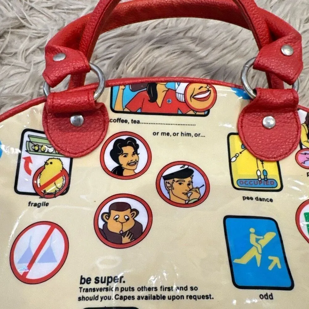 TransVersion Funky Funny Plastic Purse Red - Image 9