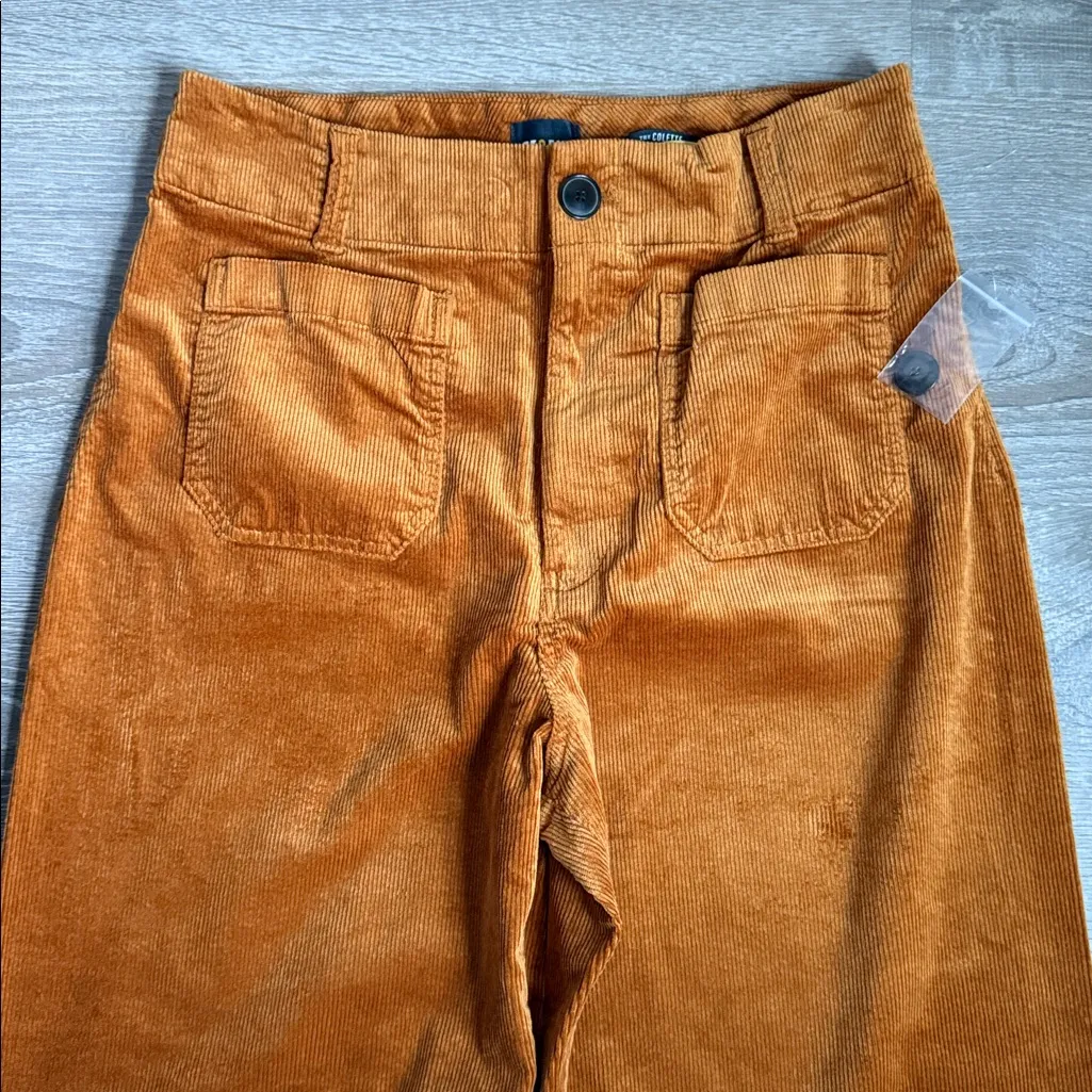 NEW Anthropologie The Colette Corduroy Crop Wide-Leg Pants by Maeve 32 - Image 5