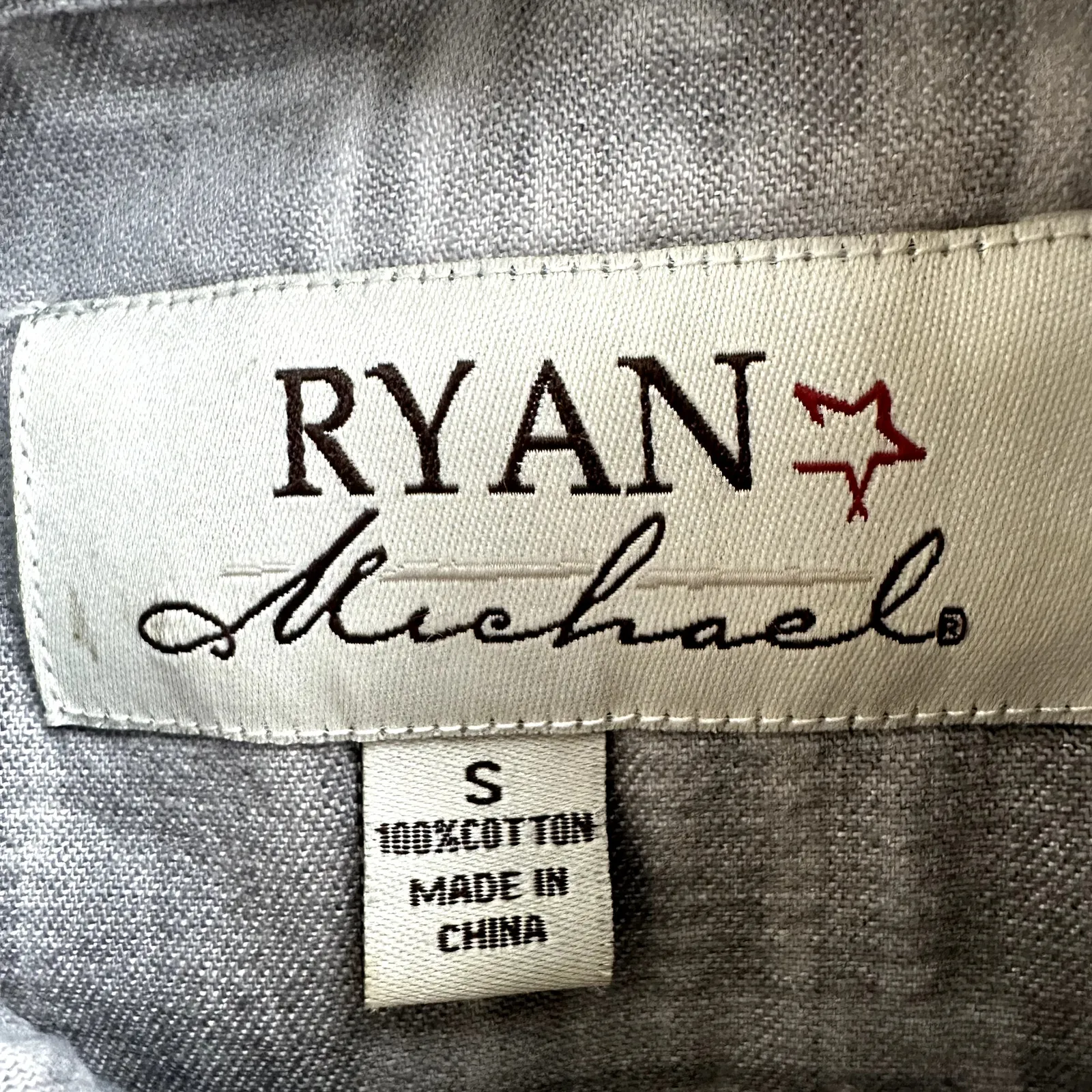 Ryan Michael Shirt Dress Aztec Button Down Roll Tab Tunic Long Sleeve Charcoal S Gray - Image 2