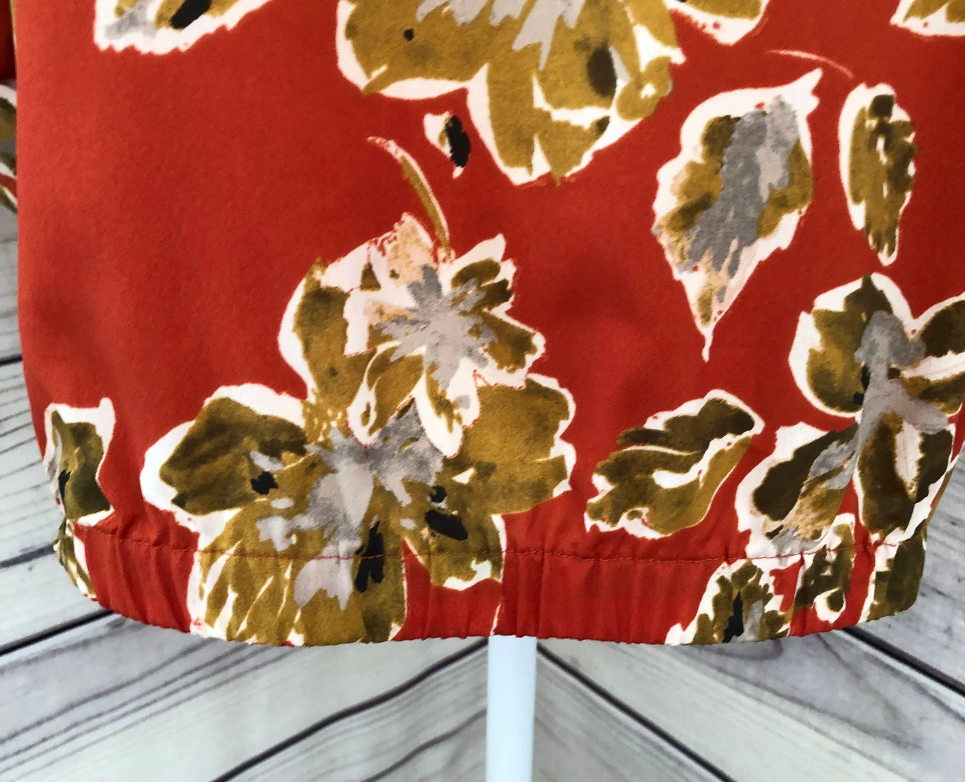 The Limited  Burnt Orange Floral Blouse  - Image 4