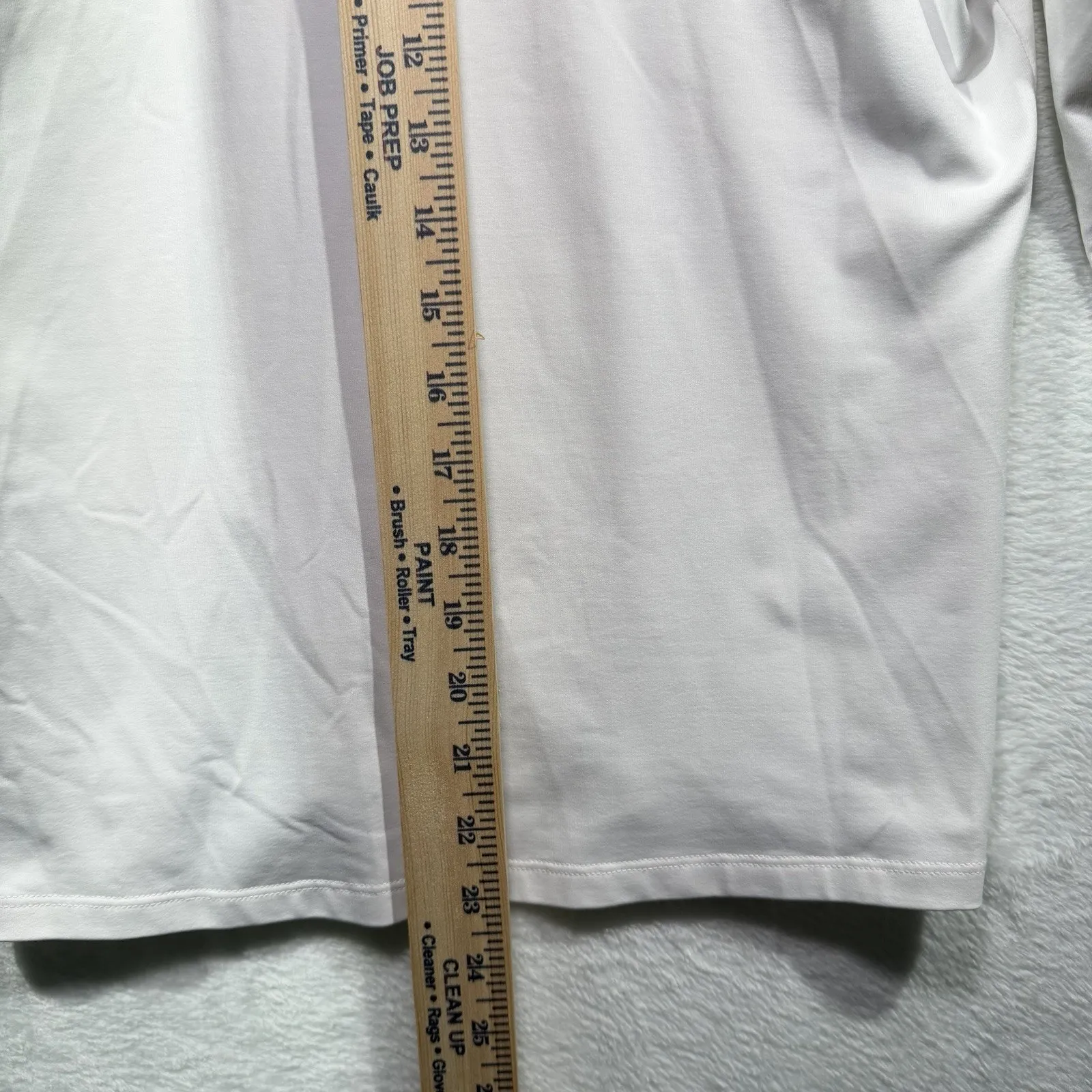 J. McLaughlin Durham Top Catalina Cloth Ruffle V-Neck 3/4 Sleeve White Women's M - Image 6