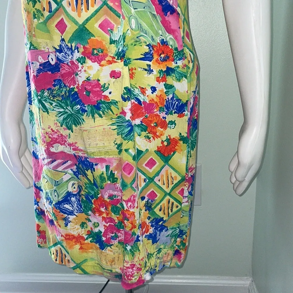 Jams World Vintage Tropical Floral Hawaiian mini dress - Image 3