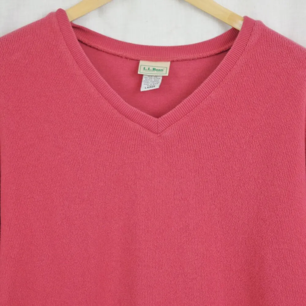 Vintage LL Bean USA Made V Neck Pullover Women's Large - Image 6