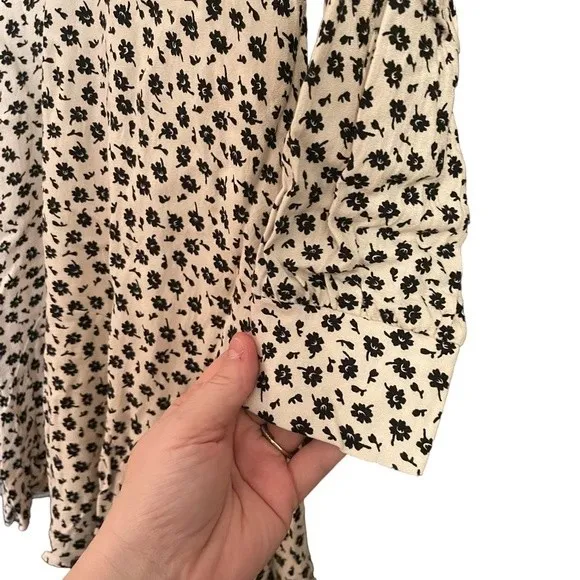 Row A Women's Floral Long Sleeve Dress White - Image 8