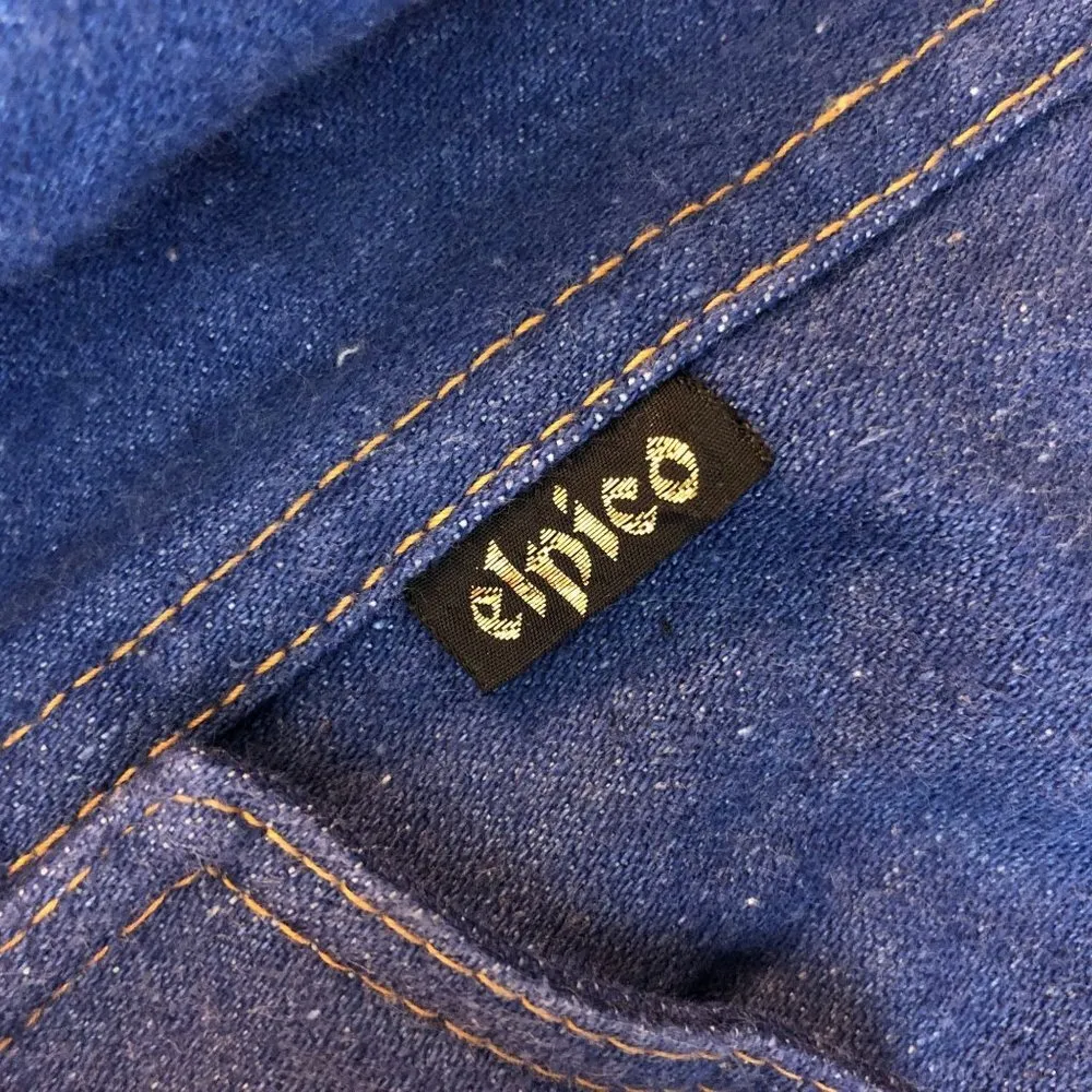 elpico Womens Denim Jacket Vintage Retro Trucker Purple Blue 26 US L Size L - Image 3