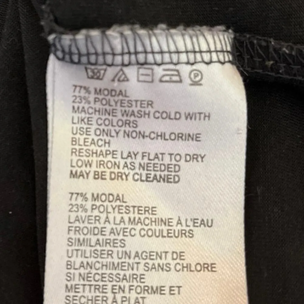 Urban Outfitters Navy Blue Ruched Short Sleeve Stretch T Shirt Tee Top Size S - Image 4