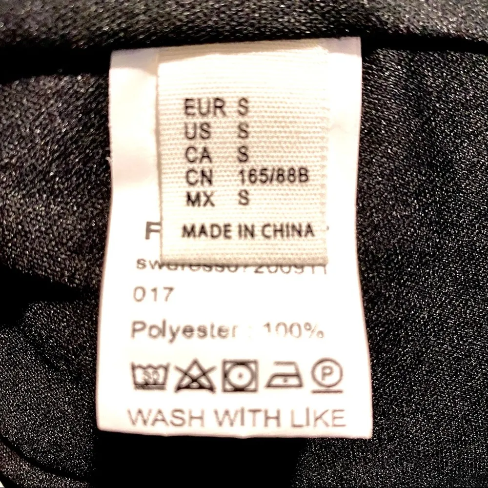 Small Black Ruched Bust Lantern, Sheer long Sleeves Swiss Dots, Knee High Dress. - Image 9