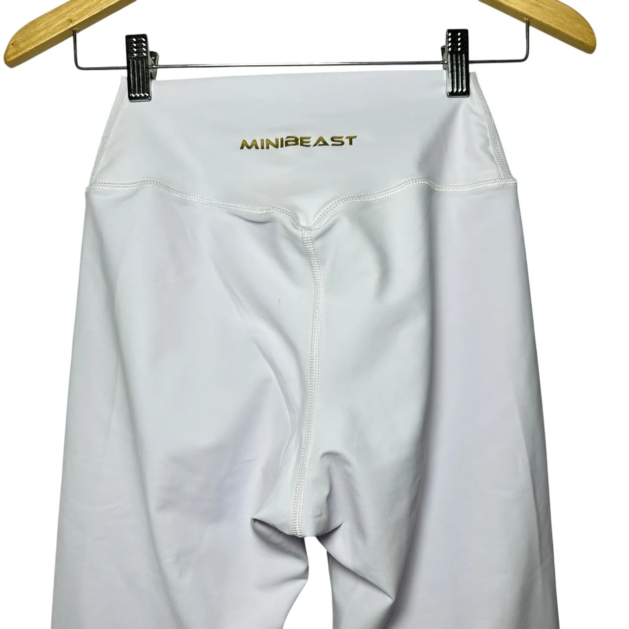 MiniBeast Women’s Flare Yoga Pants Size M White‎ High Waist Stretch Activewear White Size M - Image 5