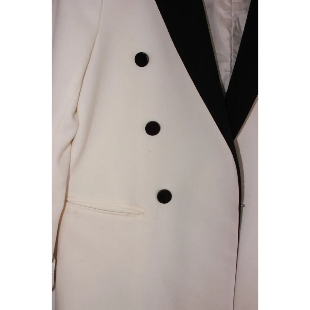 Blaque Label  Women's Blazer Ivory Size Medium - Image 6