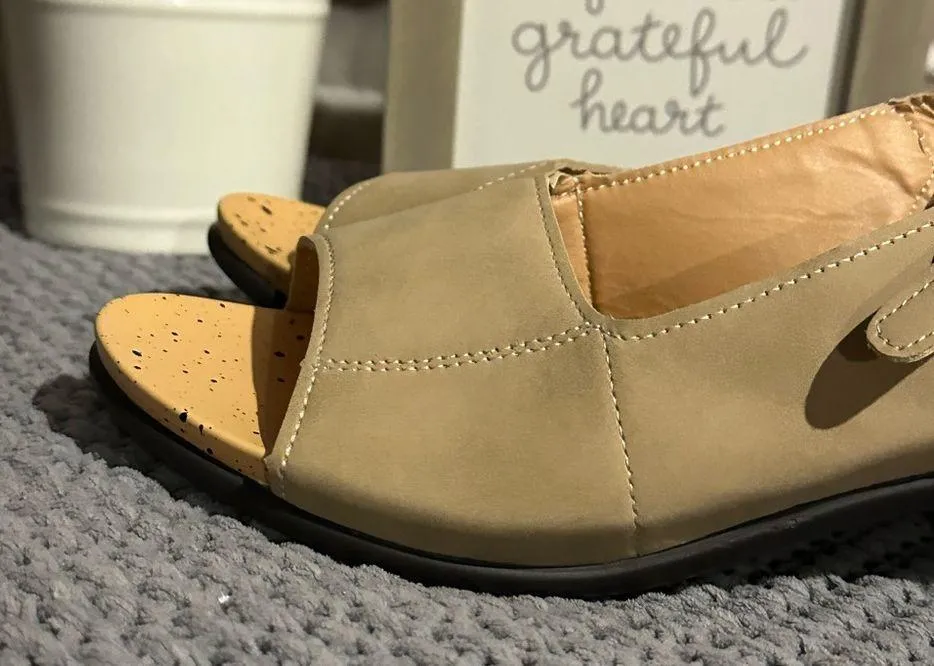 NEW ABCDE Unique Cork Strappy Wedge Sandals Shoes - Image 5