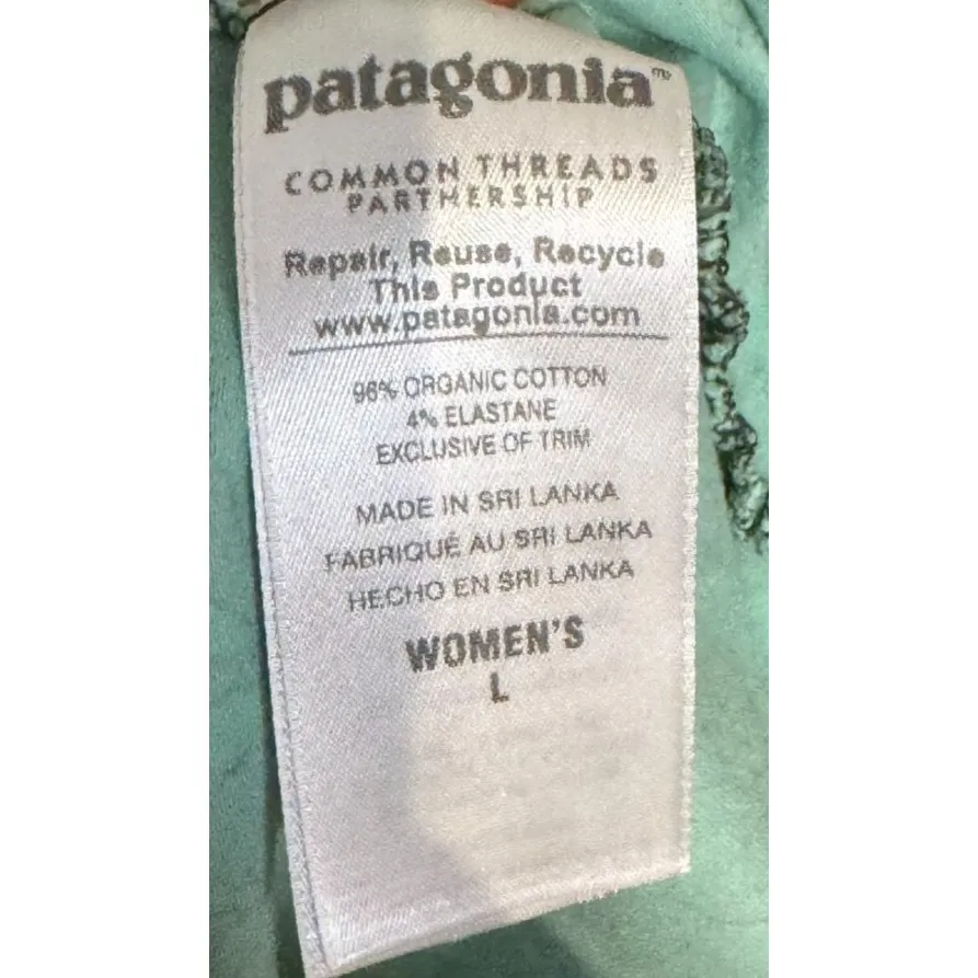 Patagonia Women's Dress Mini‎ Margot Sleeveless V-Neck Fit & Flared Green Large - Image 6