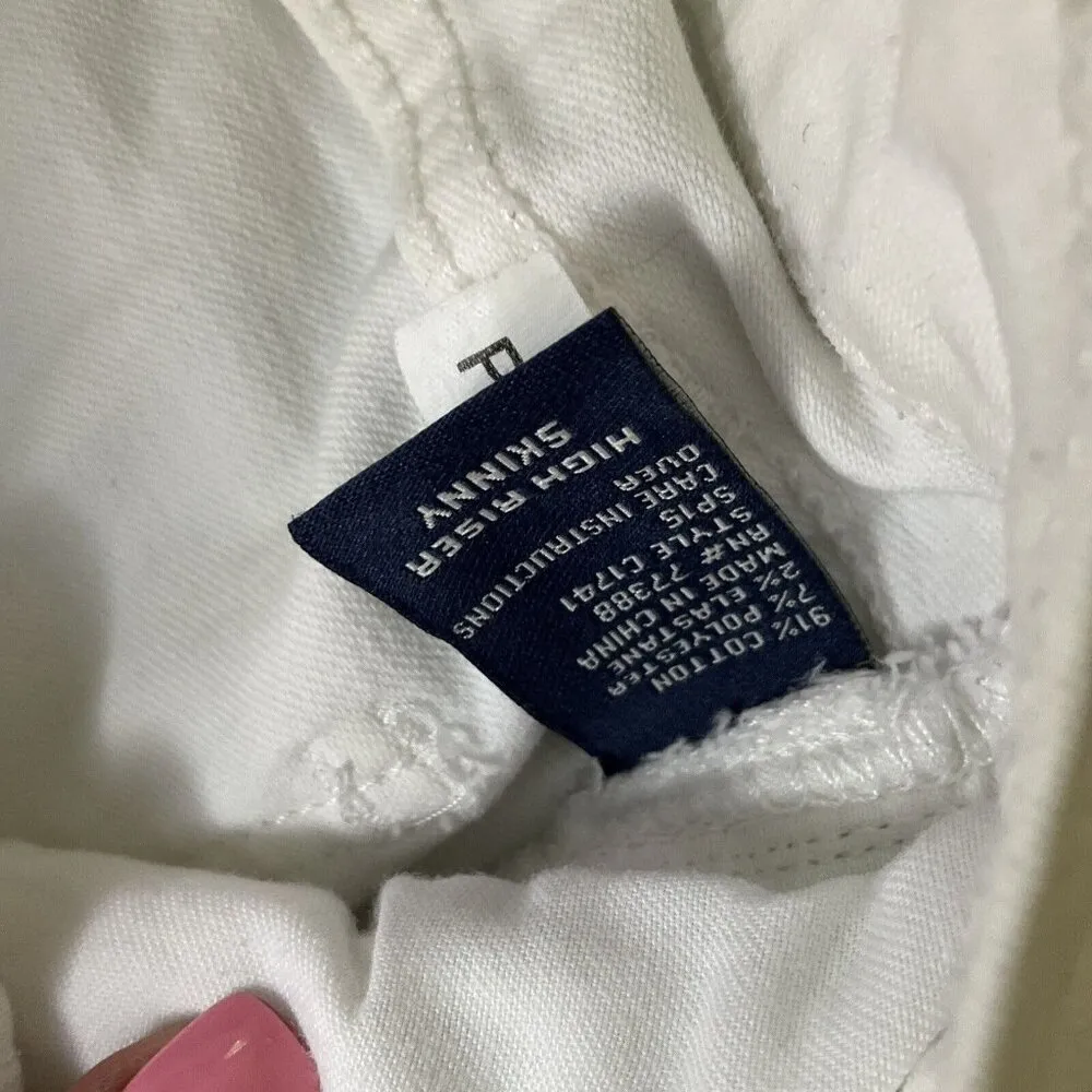 madewell high riser skinny jeans white 24 Stretch Classic 5 Pocket - Image 6