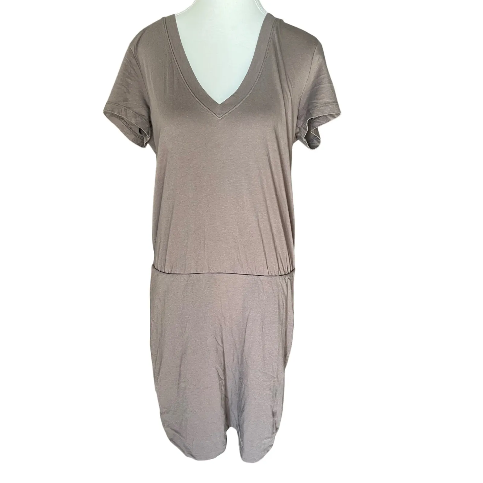 James Perse Standard‎ Sz 4 XL V Neck T Shirt Dress Casual Comfortable - Image 2