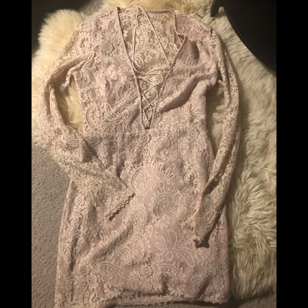 The Jet Set Diaries Resort Mini Dress In Nude - Image 5