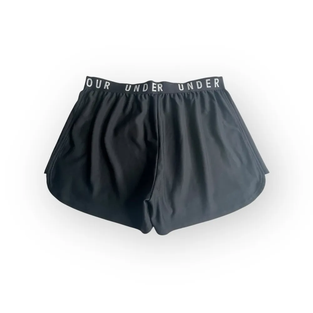 Under Armour ✪ Heat Gear Loose Logo Running Run Short Shorts ✪ Black ✪ Large - Image 12