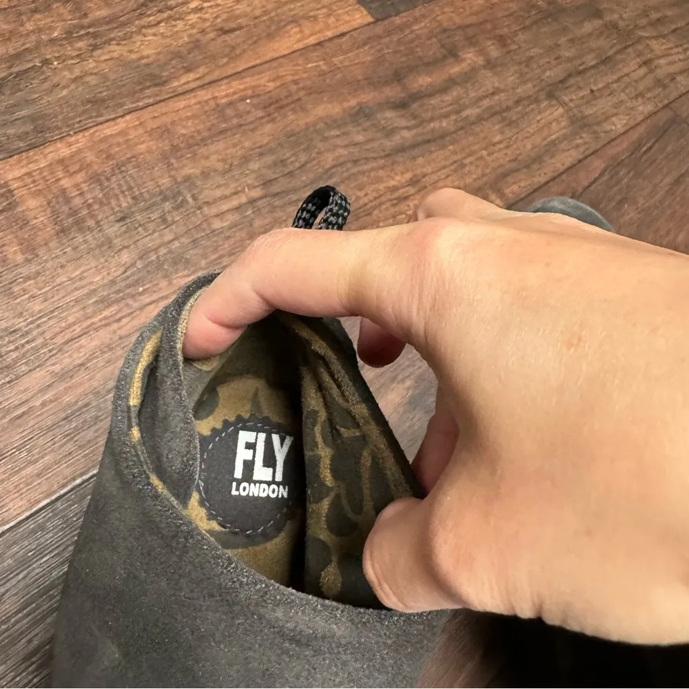 Fly London YEBI Wedge Ankle Boots Oil Suede Gray 38 - Image 2