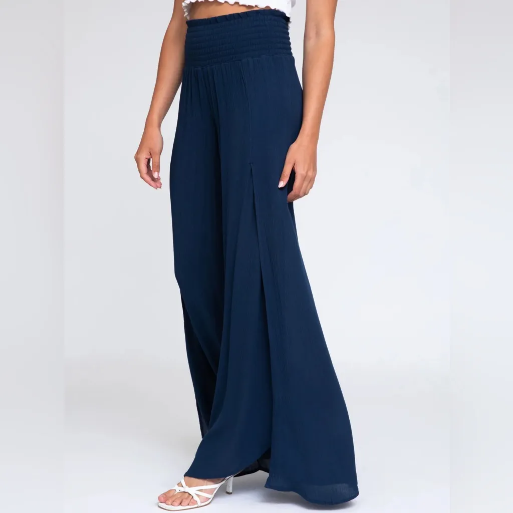 American Original Rewash Brand medium split leg front palazzo pants stretchy - Image 13