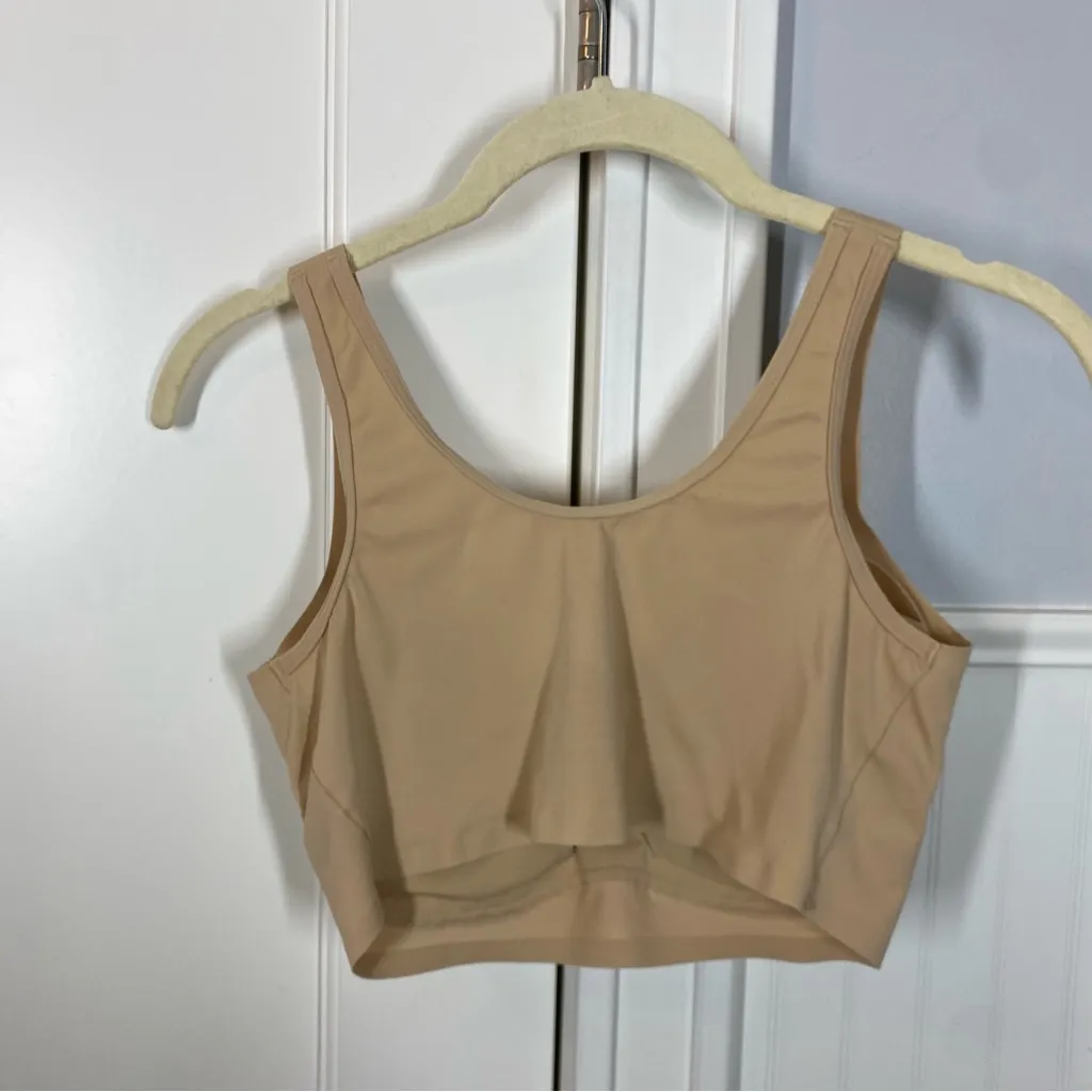 TRUE & CO True Body V Neck Bra size large in dulce Tan - Image 5