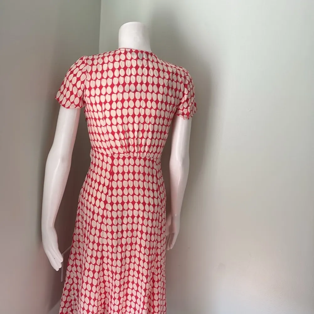 Boden Red and White Polka Dot Dress UK 8 US 4 - Image 6