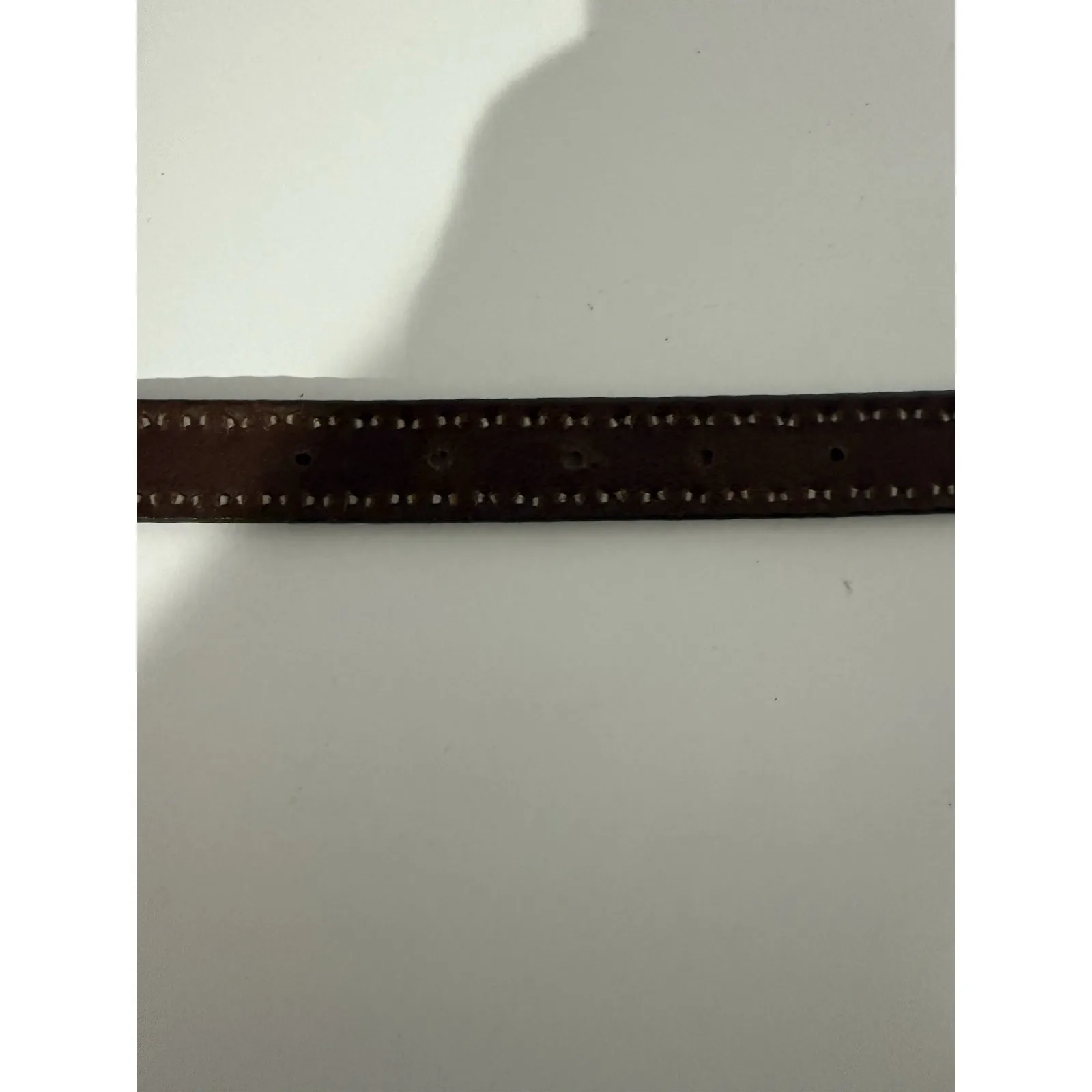 Western Studded Belt San‎ Juan Creek Brown Leather Silver Stamped 35" Sz 30 - Image 9