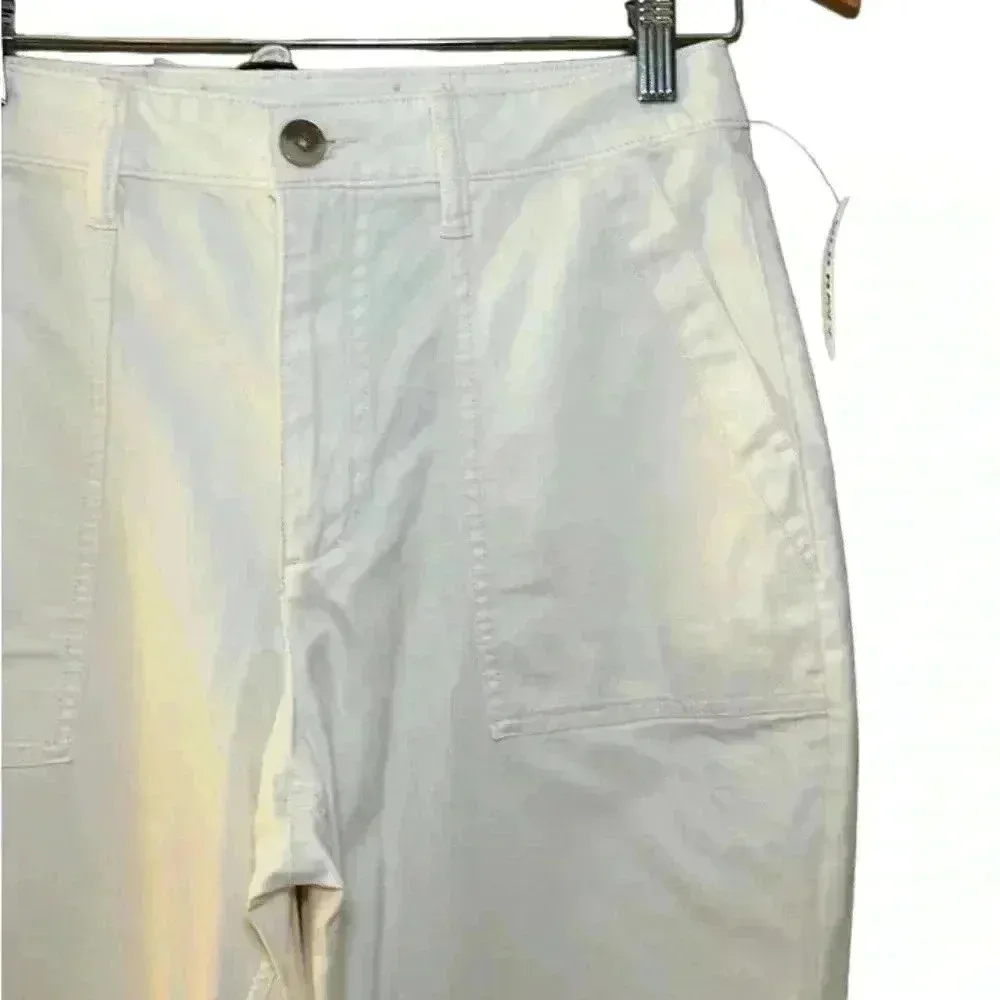 Old Navy Sky High Straight Carpenter Pant Creme Size 6 NWT - Image 2