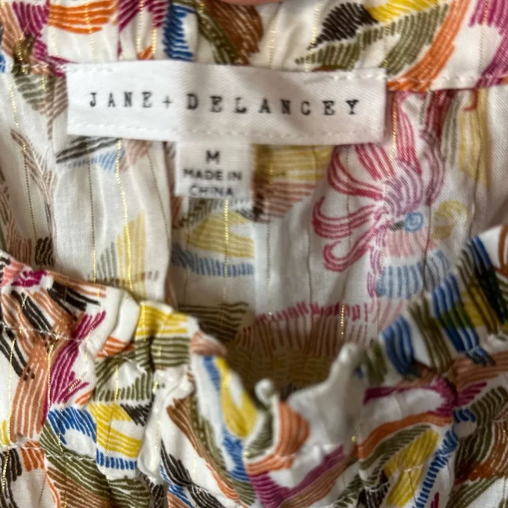 Anthropologie Jane and Delancey Tank with Tropical Pattern Size Medium - Image 2
